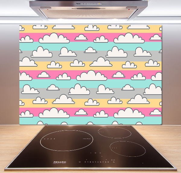 Cooker splashback Clouds