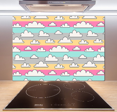 Cooker splashback Clouds