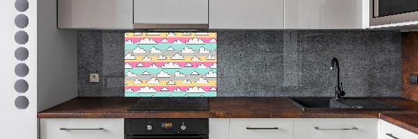 Cooker splashback Clouds