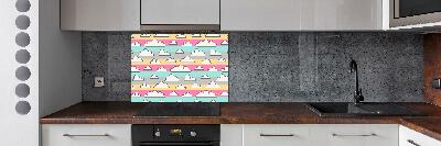 Cooker splashback Clouds