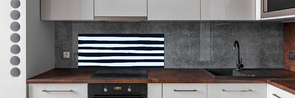 Cooker splashback Background with stripes