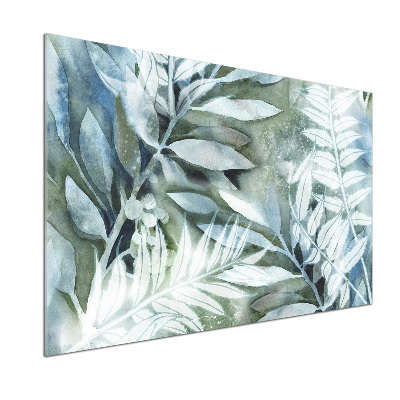 Cooker splashback Leaves