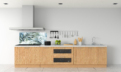 Cooker splashback Leaves