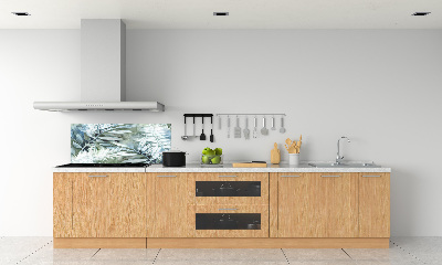 Cooker splashback Leaves