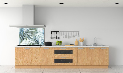 Cooker splashback Leaves