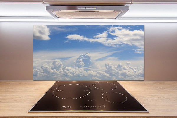 Cooker splashback Clouds in the sky