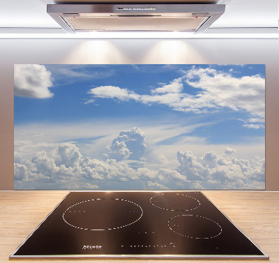 Cooker splashback Clouds in the sky