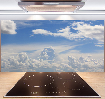 Cooker splashback Clouds in the sky