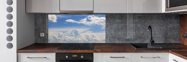 Cooker splashback Clouds in the sky