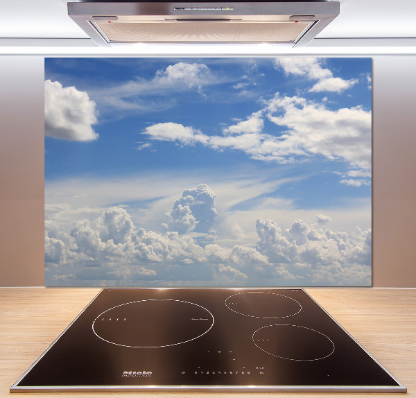 Cooker splashback Clouds in the sky