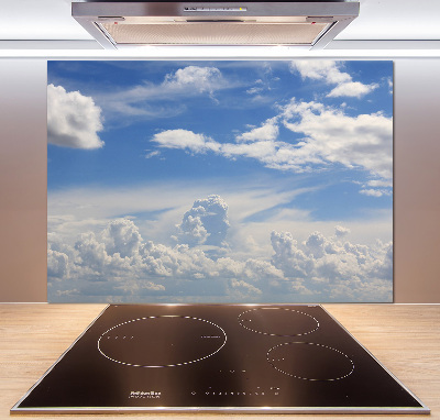 Cooker splashback Clouds in the sky