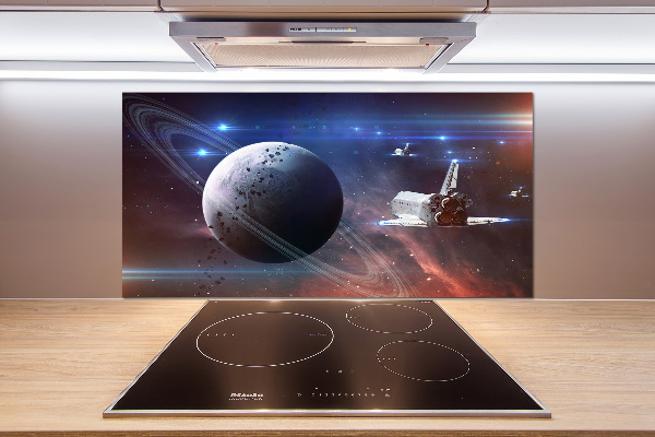 Glass splashback Spacecraft