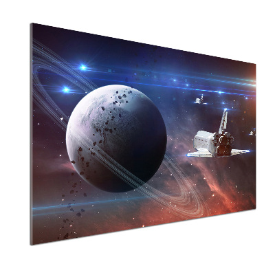 Glass splashback Spacecraft