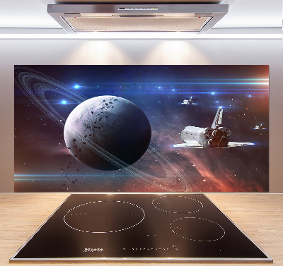 Glass splashback Spacecraft