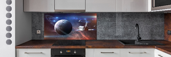 Glass splashback Spacecraft