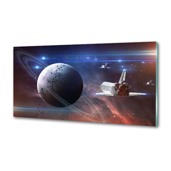 Glass splashback Spacecraft