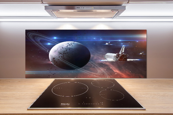 Glass splashback Spacecraft