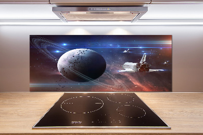 Glass splashback Spacecraft