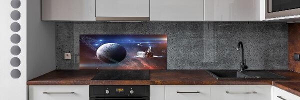 Glass splashback Spacecraft