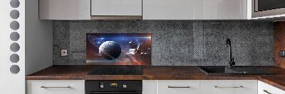 Glass splashback Spacecraft