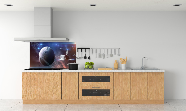 Glass splashback Spacecraft