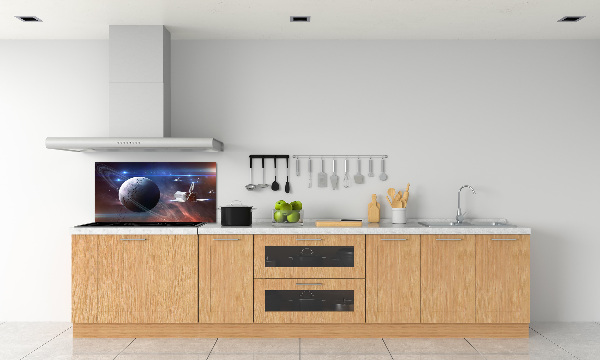 Glass splashback Spacecraft