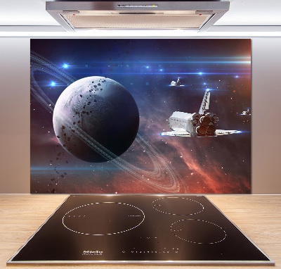 Glass splashback Spacecraft