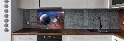 Glass splashback Spacecraft