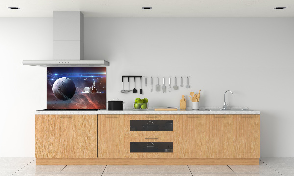 Glass splashback Spacecraft