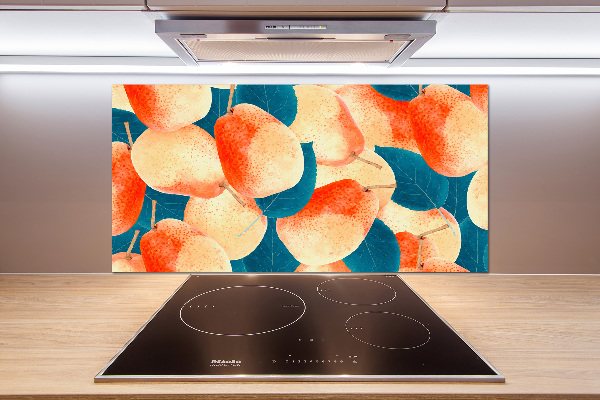 Cooker splashback Pears