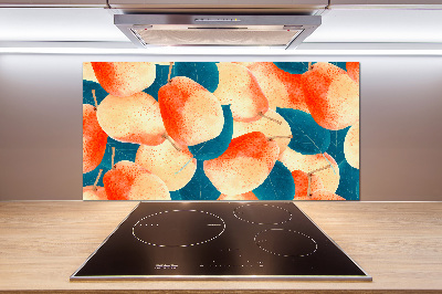 Cooker splashback Pears