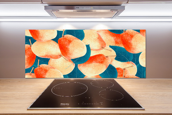 Cooker splashback Pears