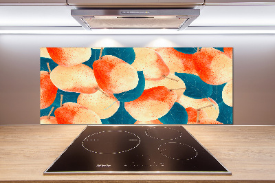 Cooker splashback Pears