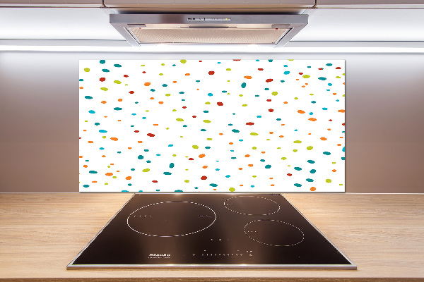 Cooker splashback Colorful dots