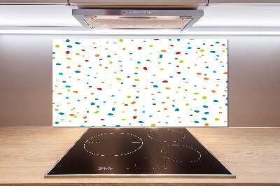 Cooker splashback Colorful dots