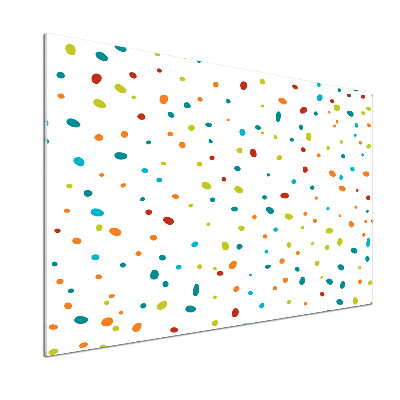 Cooker splashback Colorful dots