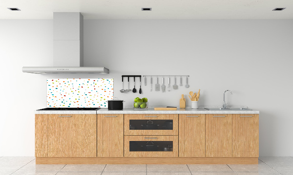 Cooker splashback Colorful dots