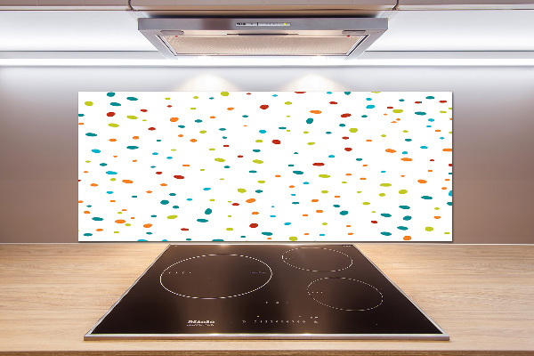 Cooker splashback Colorful dots