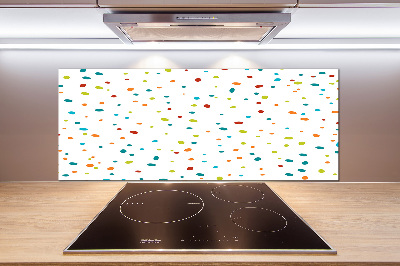 Cooker splashback Colorful dots