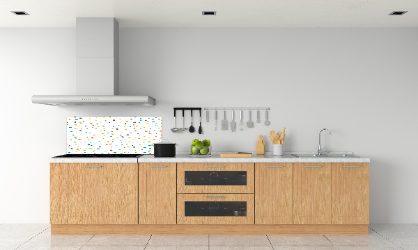 Cooker splashback Colorful dots