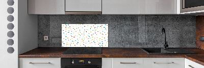 Cooker splashback Colorful dots