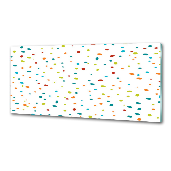 Cooker splashback Colorful dots