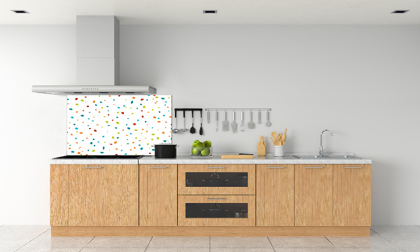 Cooker splashback Colorful dots