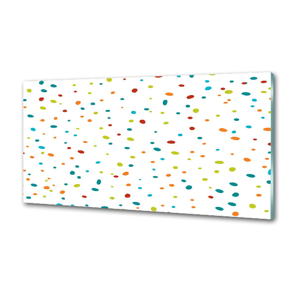 Cooker splashback Colorful dots