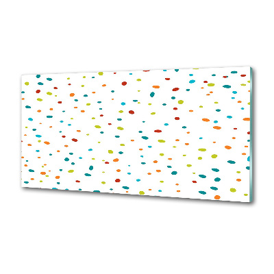 Cooker splashback Colorful dots