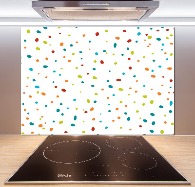 Cooker splashback Colorful dots