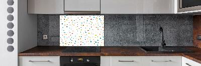 Cooker splashback Colorful dots