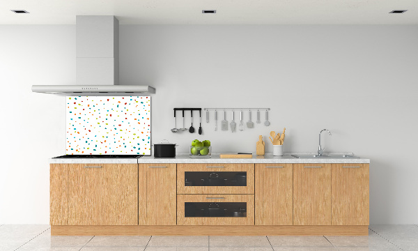 Cooker splashback Colorful dots