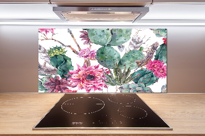 Cooker splashback Cacti