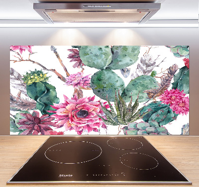 Cooker splashback Cacti